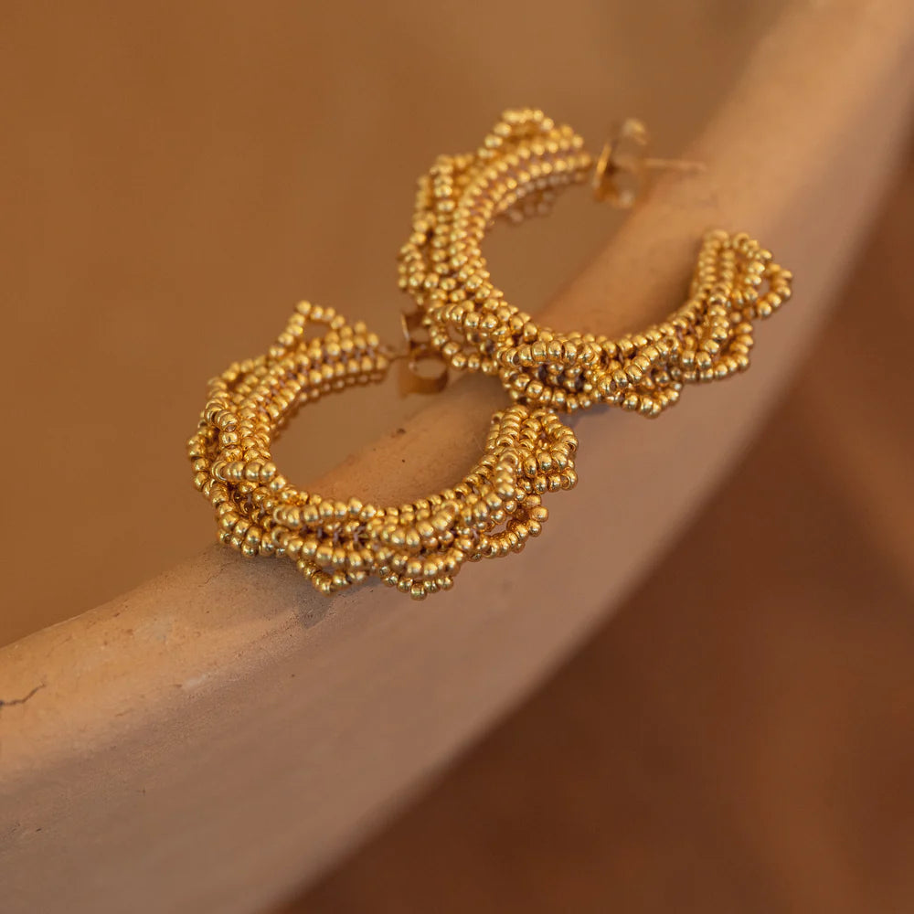 Aretes Candongas Terrenal Dorado
