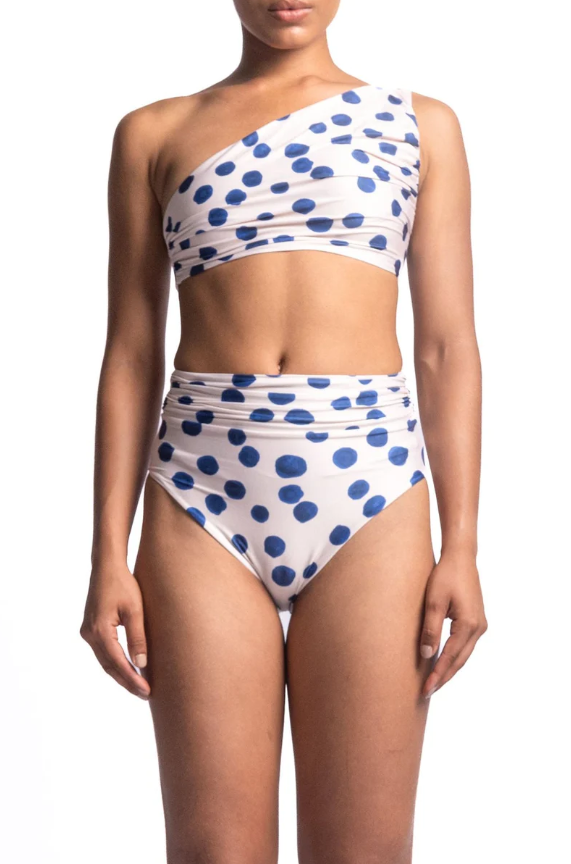 Bikini Leonor Top & Leo Bottom Blue Dots