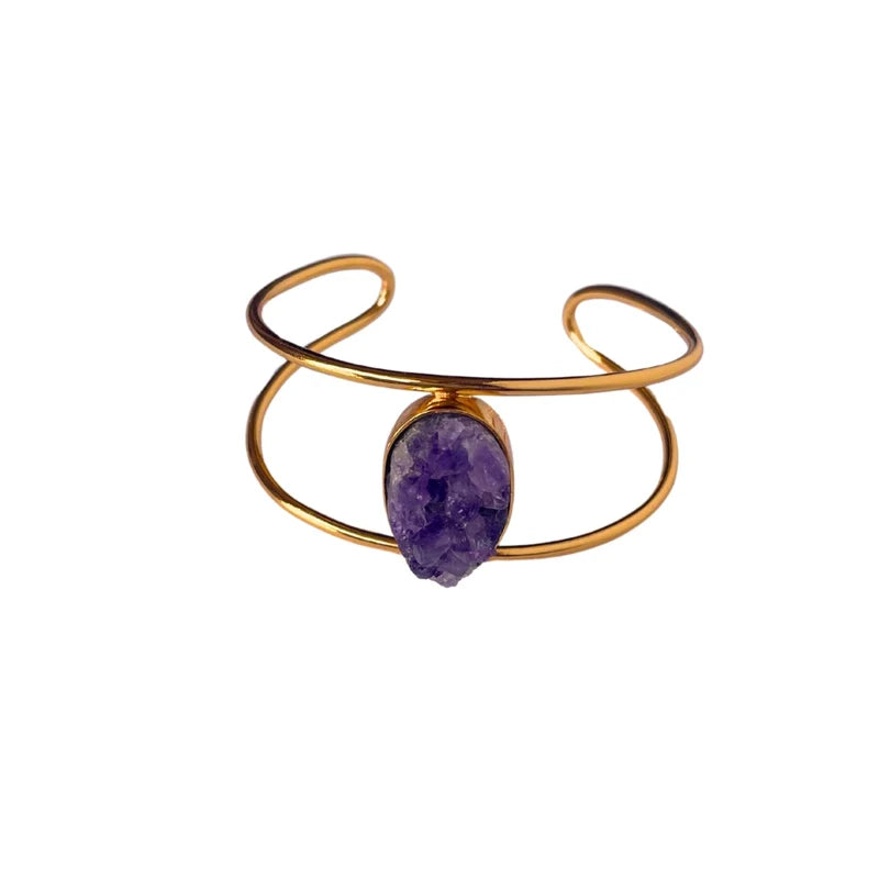 Brazalete de drusa de amatista