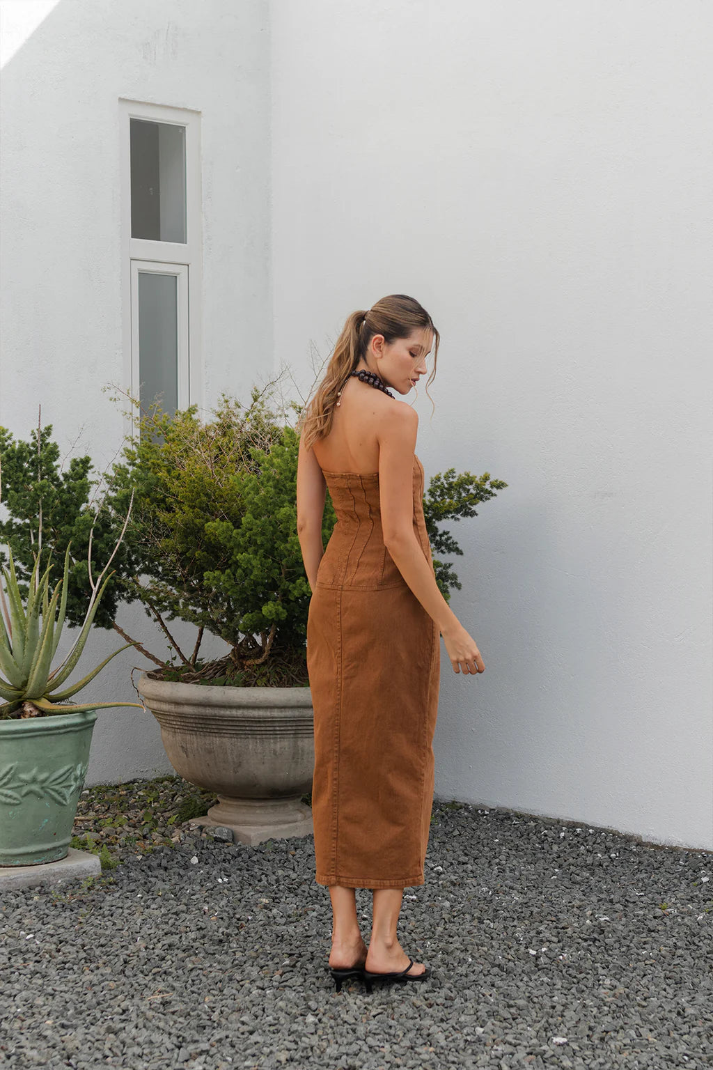 Vestido Olyana Café