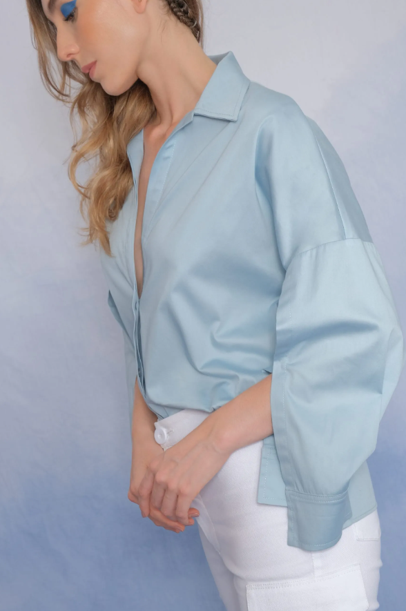 Camisa Florian Baby Blue