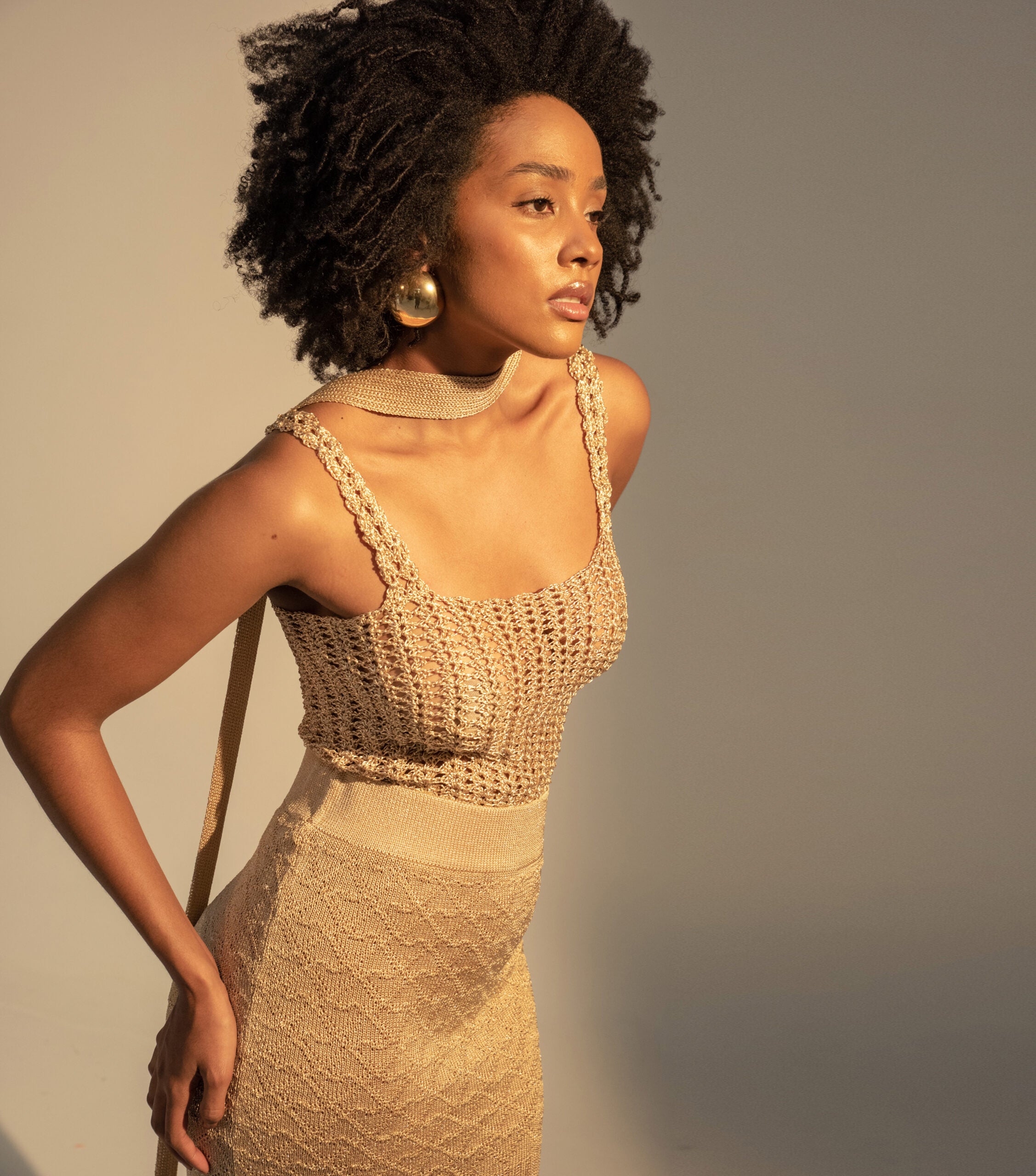 Top Constelación Dorado