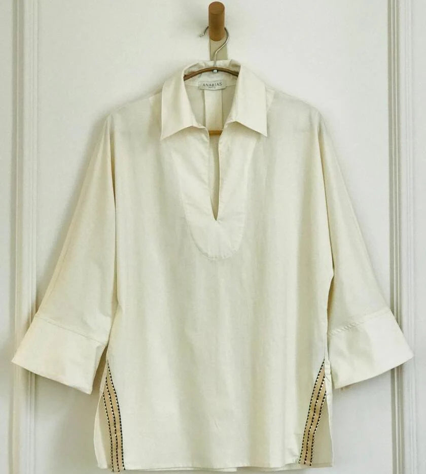 Camisa Relajada Ivory