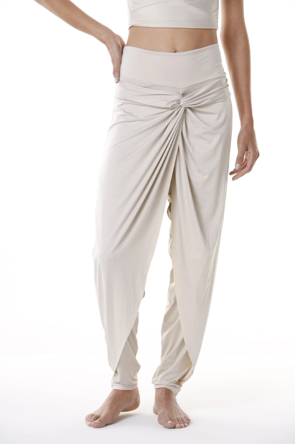 Pantalón Harem Con Nudo