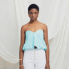 Blusa Gulia Aguamarina