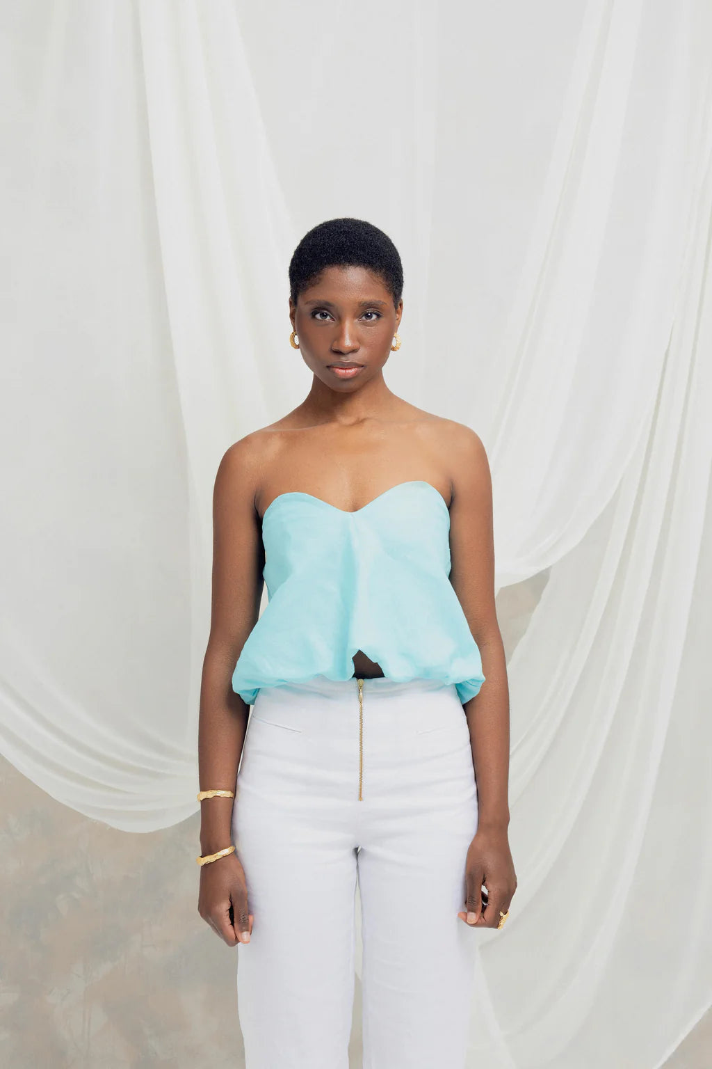 Blusa Gulia Aguamarina