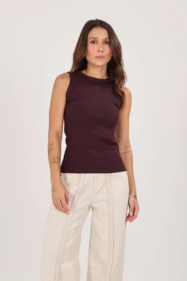 180 Tank Top Merlot