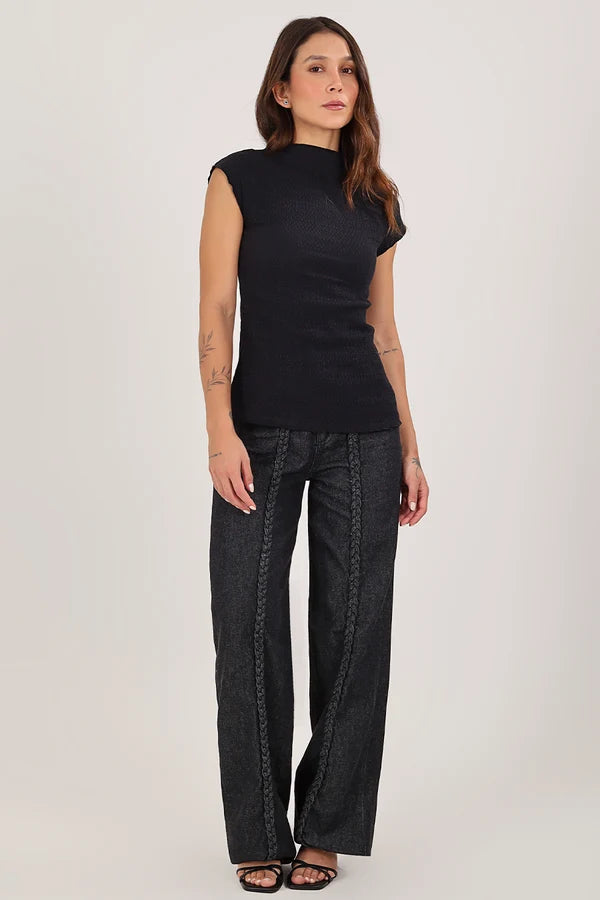 Pantalón Sis Denim Negro