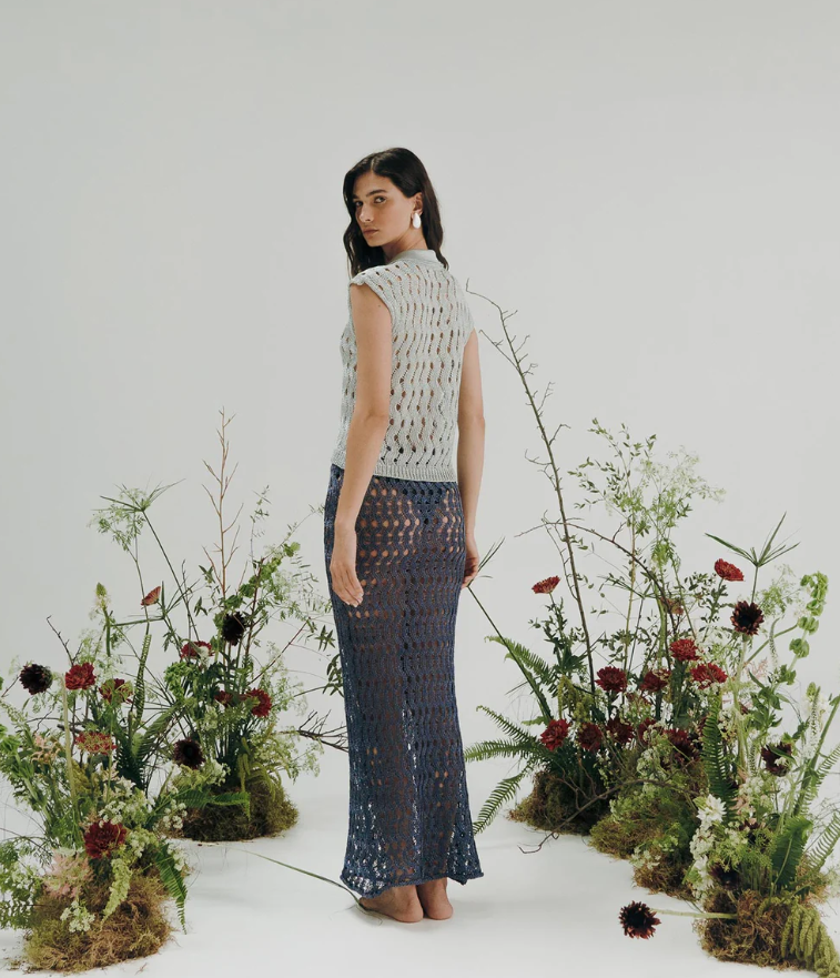 Blusa Viñedo Gris Perla