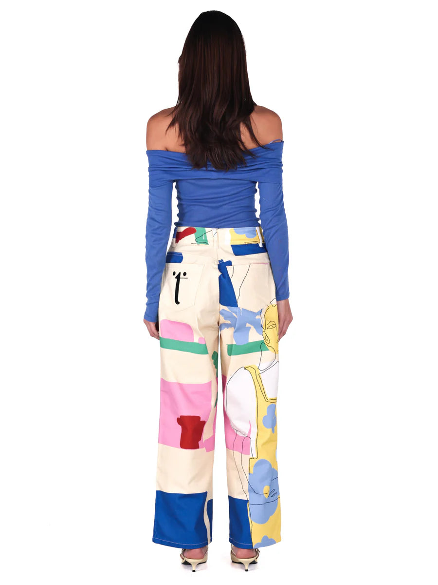 Pantalón Chava En La Casa Multicolor