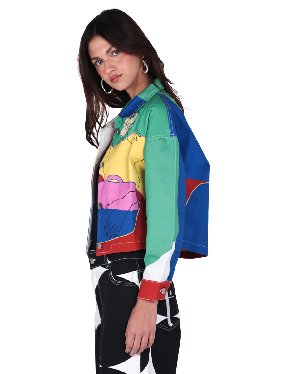 Chaqueta Chava Con Botas Multicolor