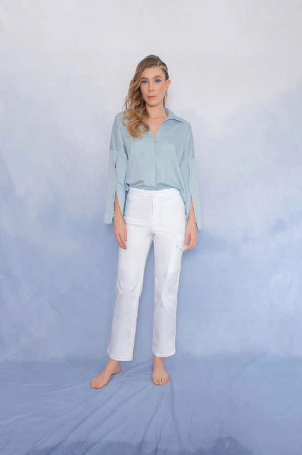 Camisa Florian Baby Blue