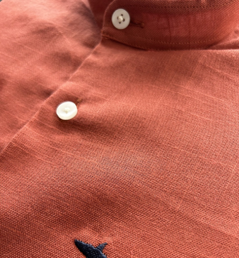 Camisa Cuello Neru Terracota
