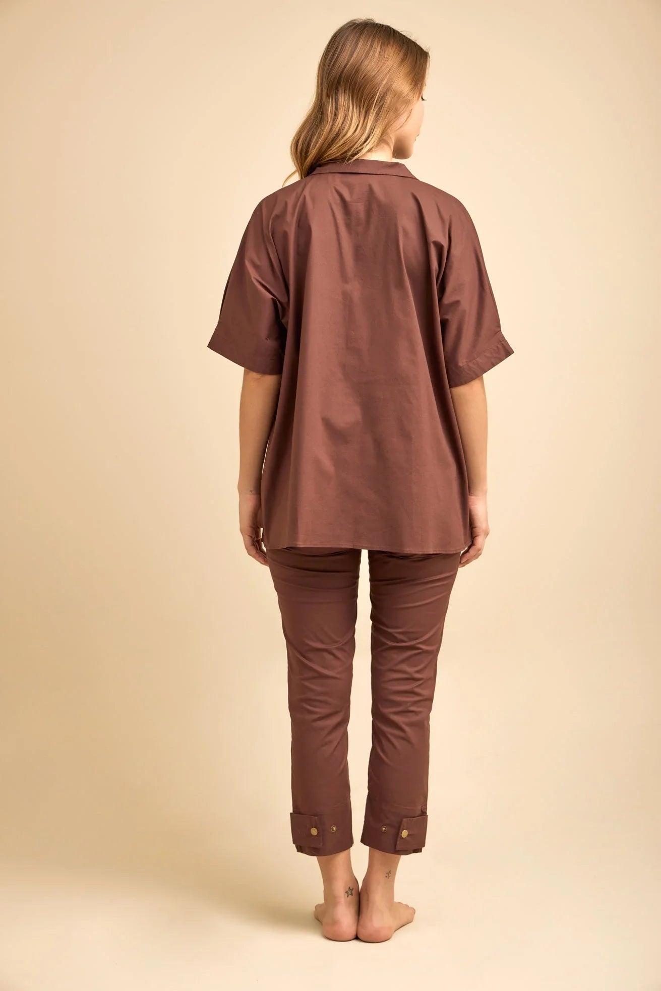 Camisa Coordenada Chocolate