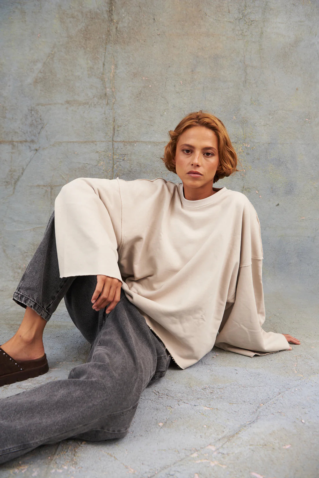 Buso Oversize Abertura Espalda Crudo