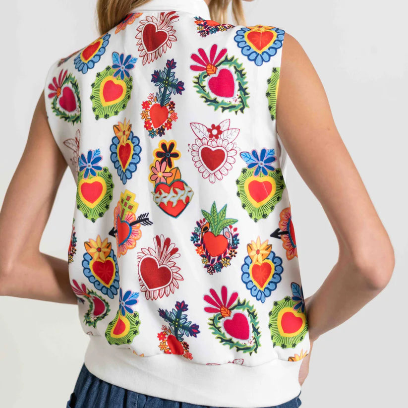 Chaleco Pintado Blanco