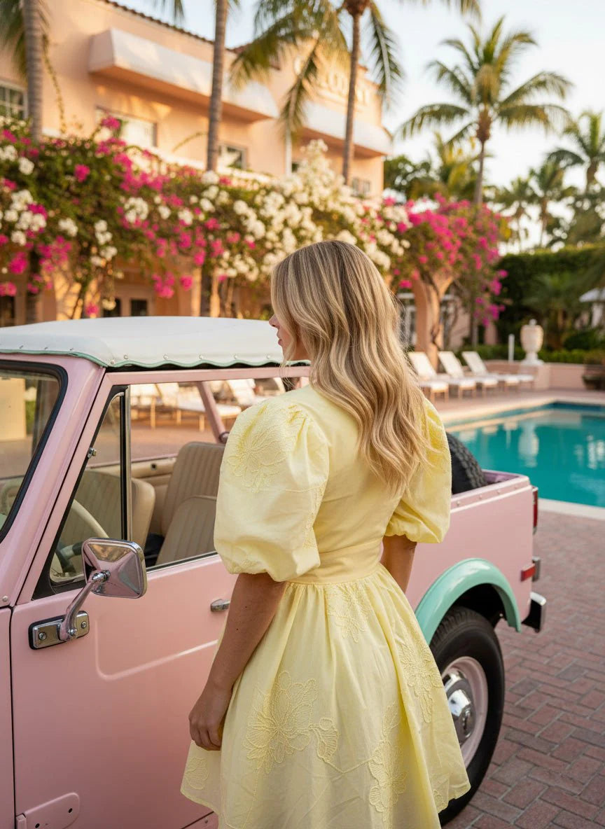 Buttercream Yellow Mini Dress