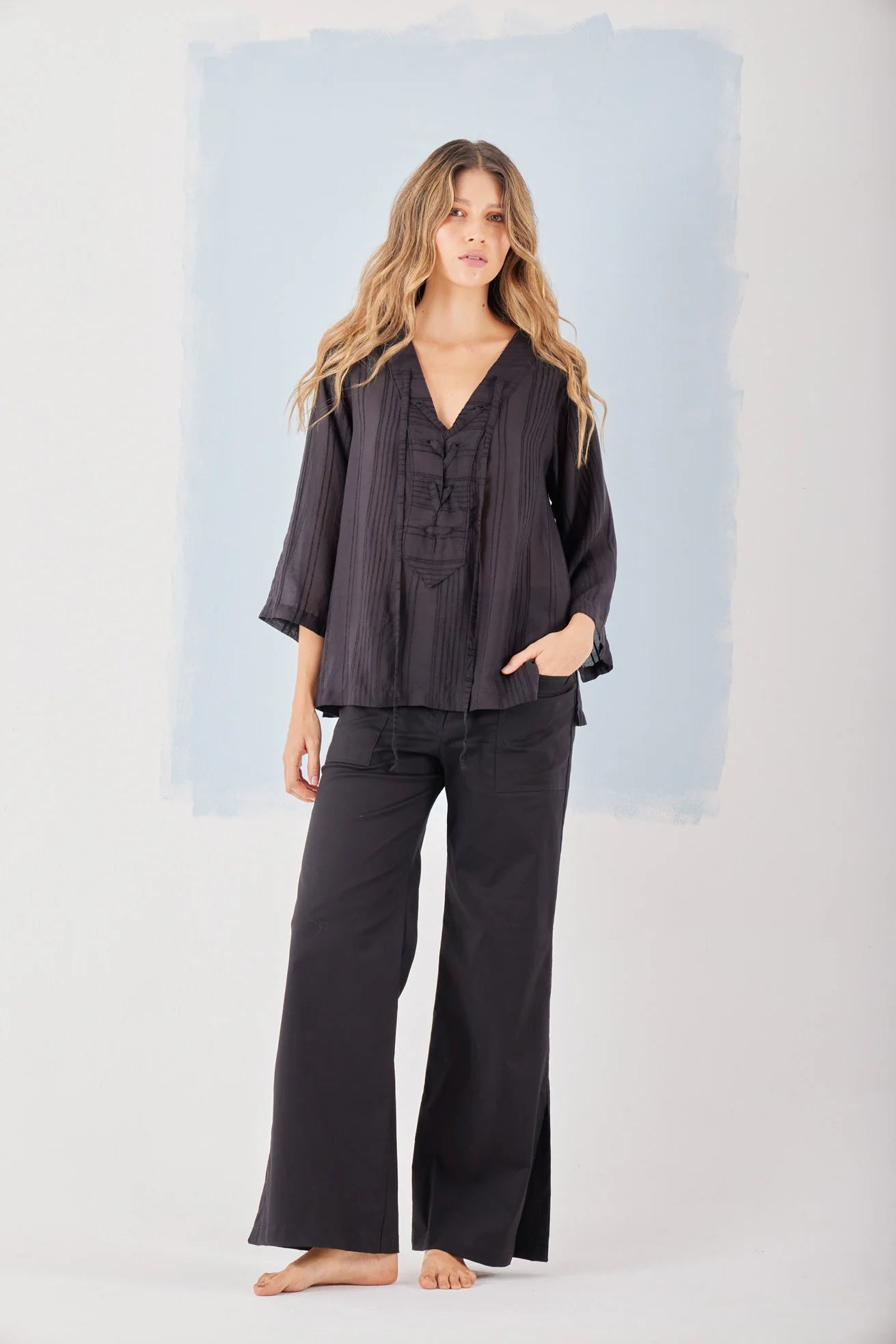 Camisa Leccion Black