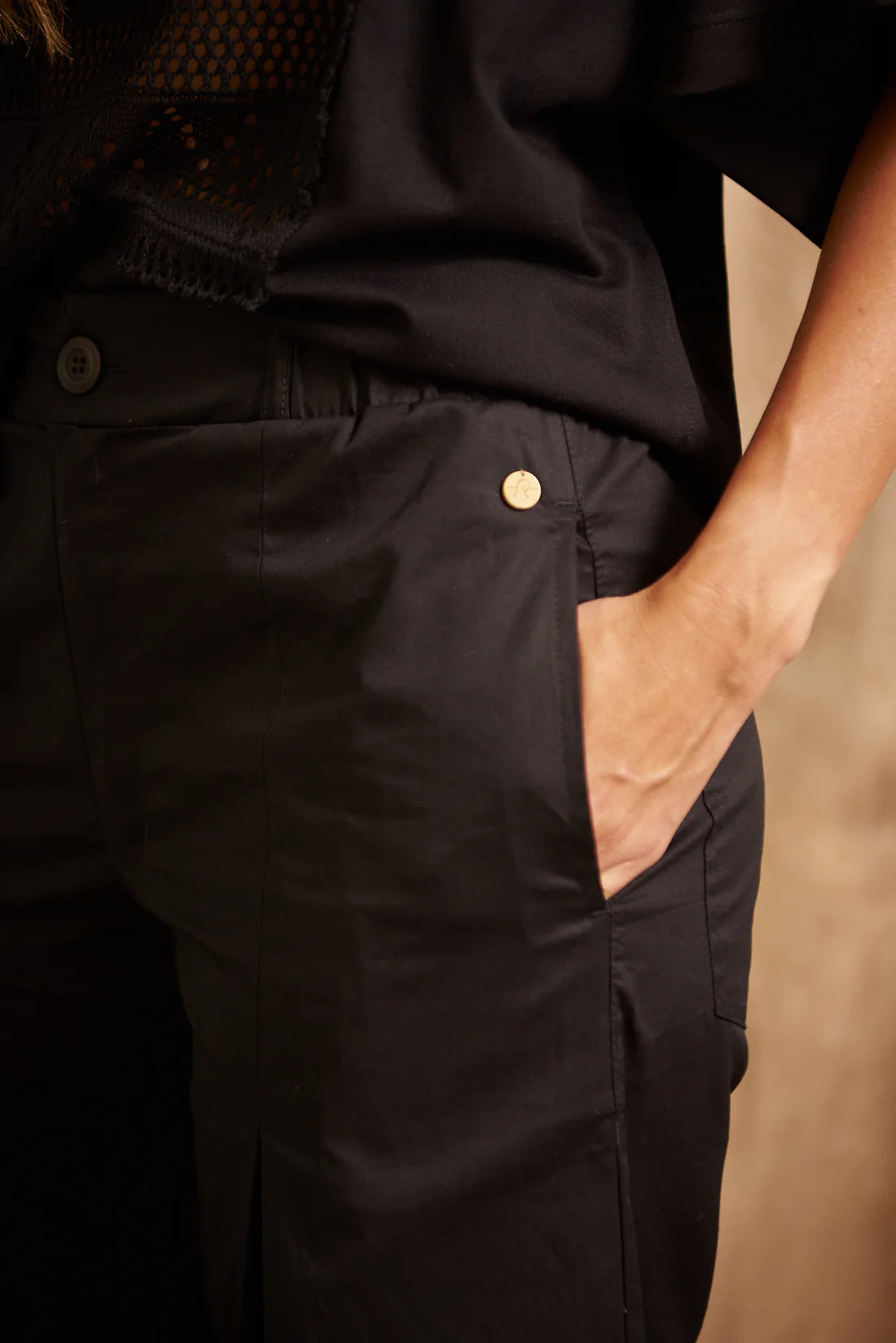 Pantalón Popelina Negro