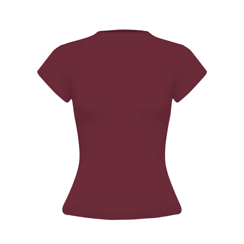 Camiseta Manga Corta Granate