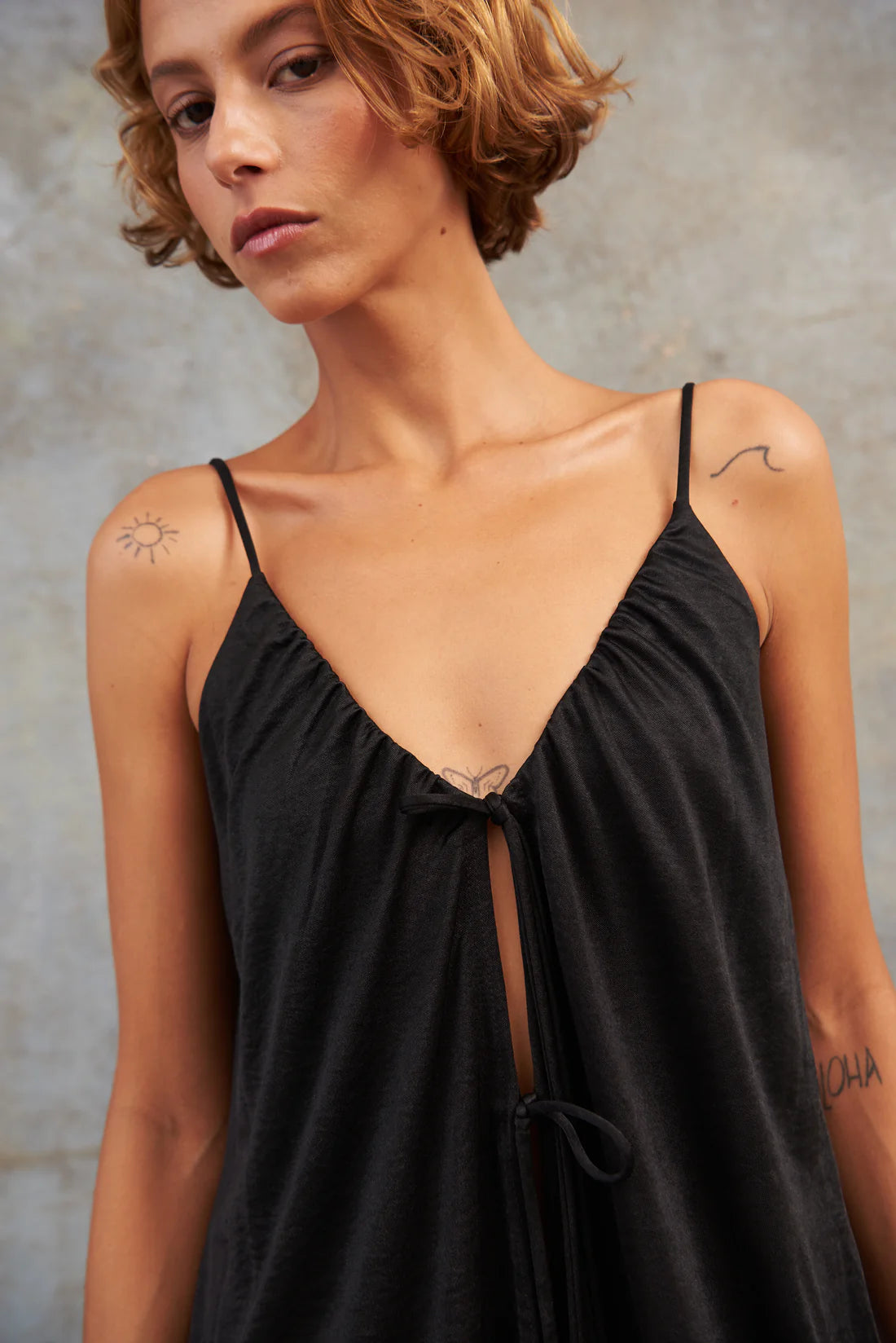Kimono Satín Negro