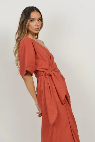 Vestido Halita Terracota