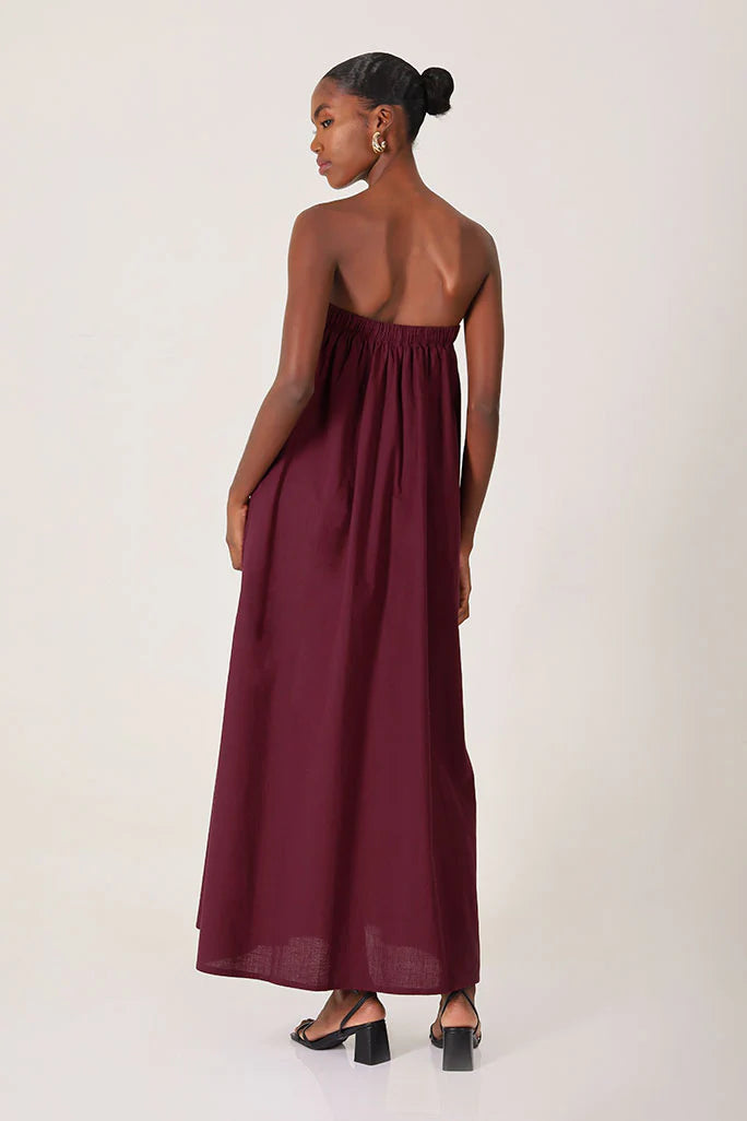Vestido Aura Burgundy