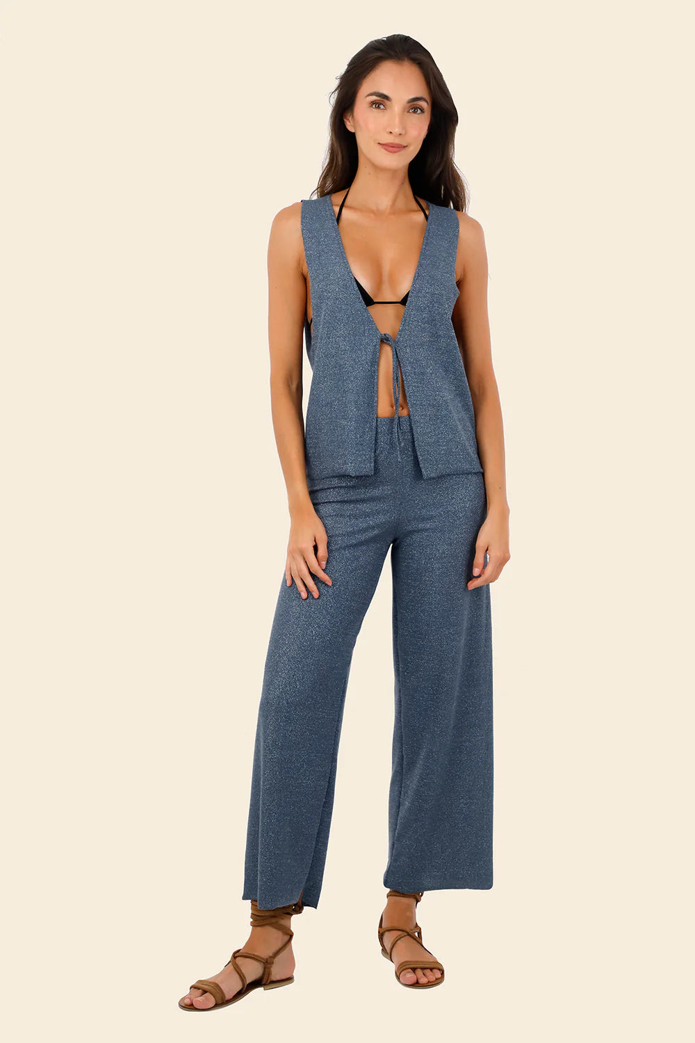 Vest Cove Textured Deep Blue