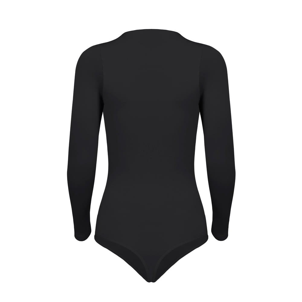 Body Manga Larga Negro