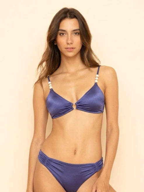 Adara Top & Eloisa Bottom Print Violeta Doble Faz