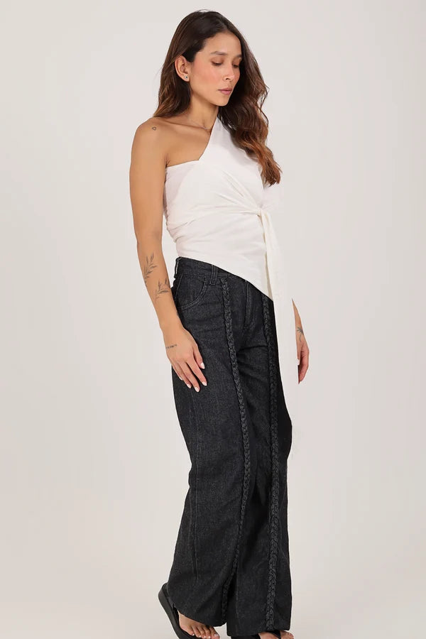 Pantalón Sis Denim Negro