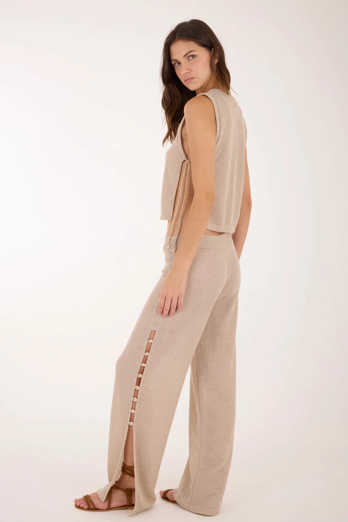 Pant Coastal Sand Nacre