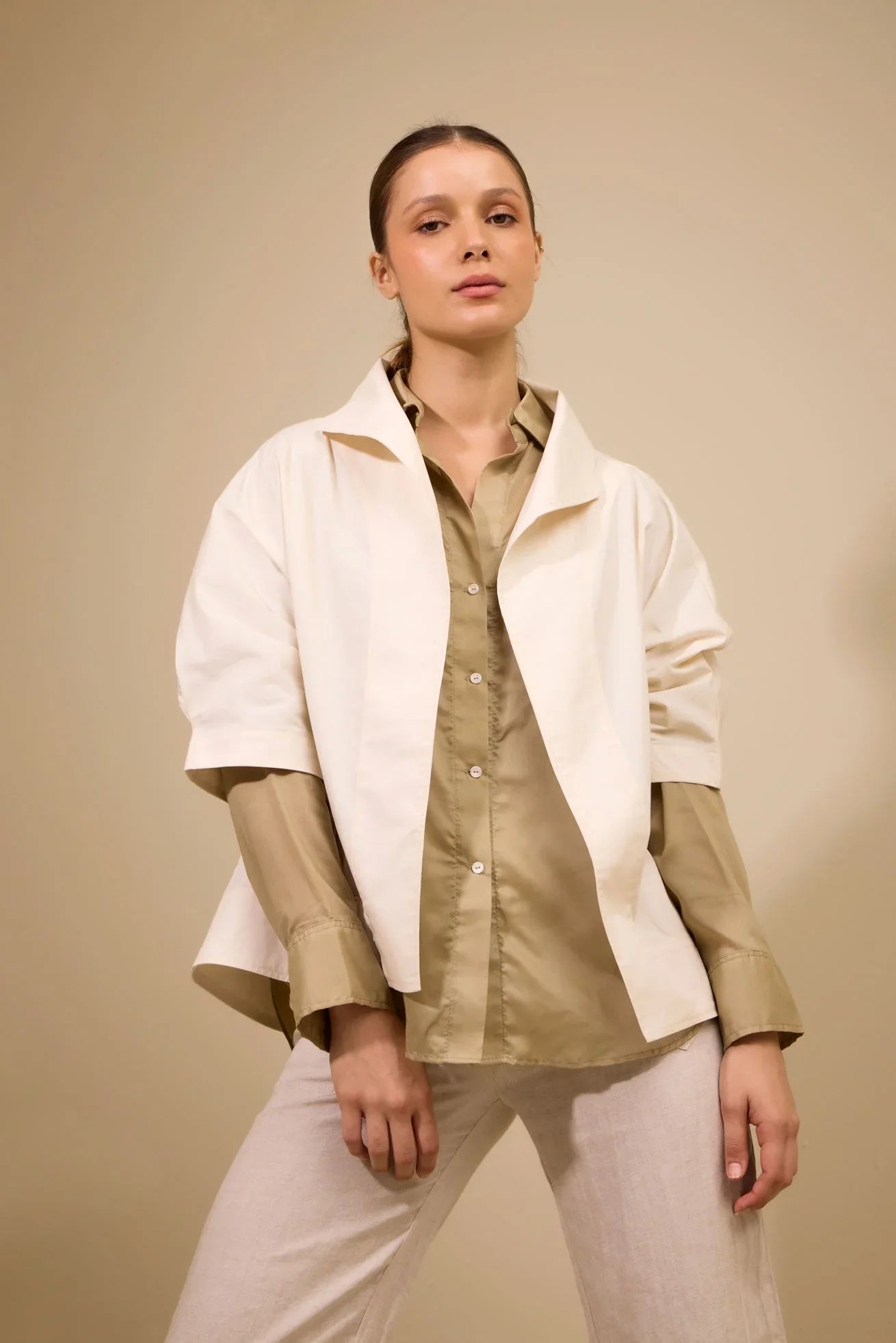 Camisa Odisea Taupe