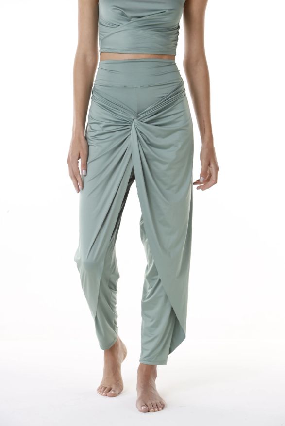 Pantalón Harem Con Nudo