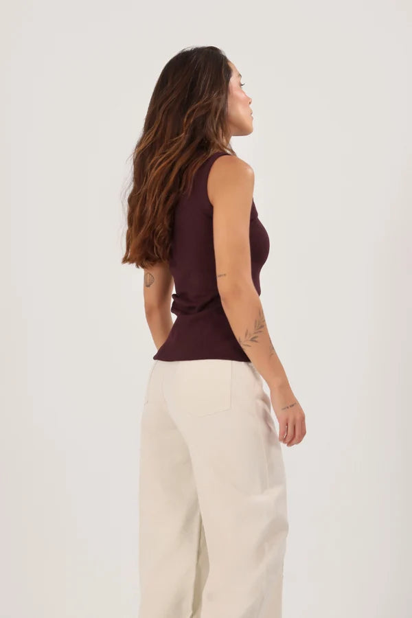 180 Tank Top Merlot