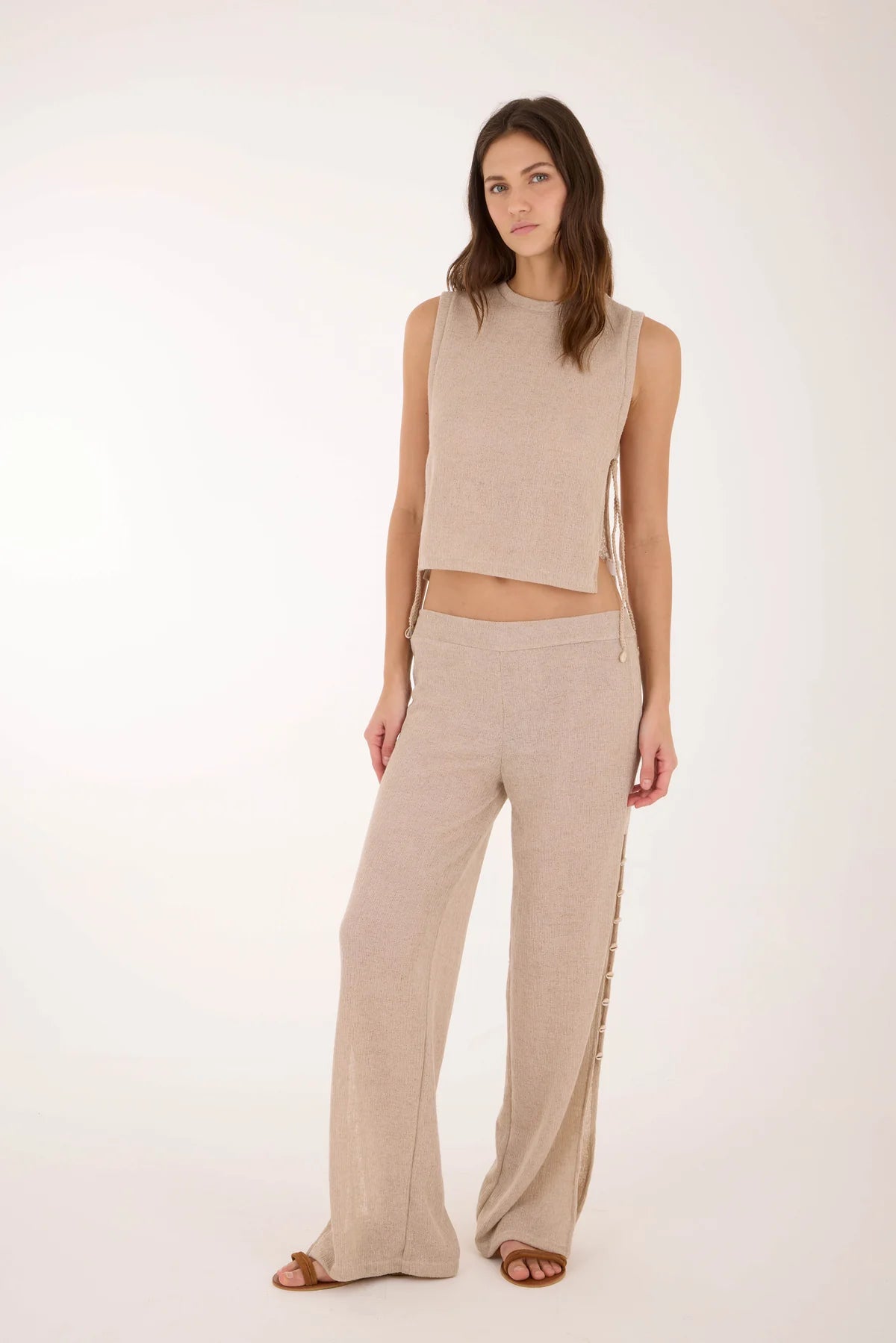 Pant Coastal Sand Nacre