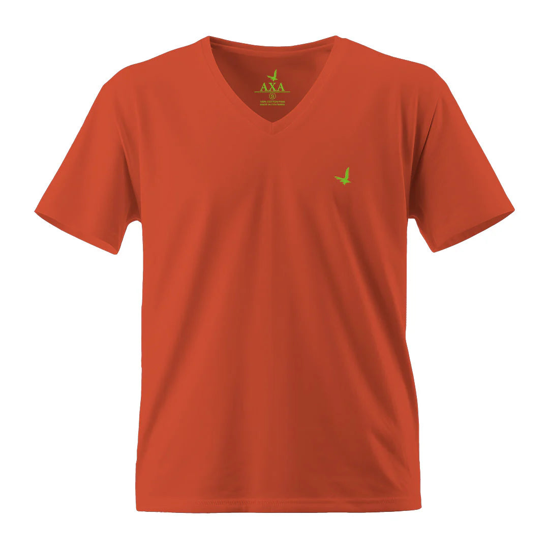 Camiseta Hombre Cuello V Algodón