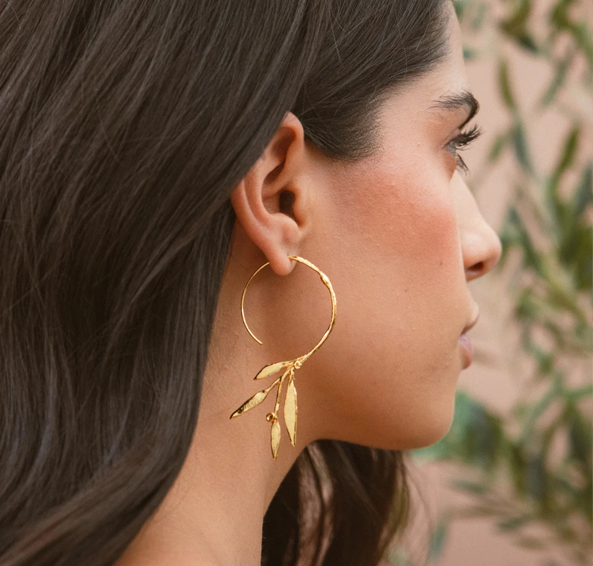 Aretes Aro Olivo