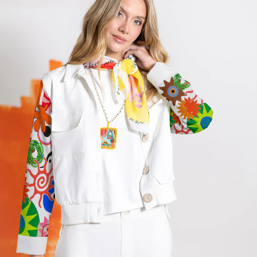 Chaqueta Indómita Doble faz Blanca