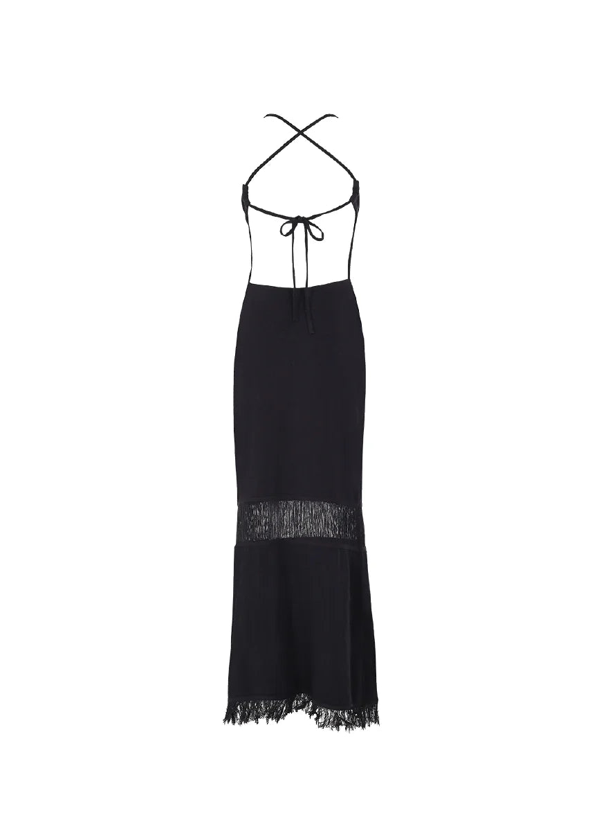 Dress Nacar Black Shells