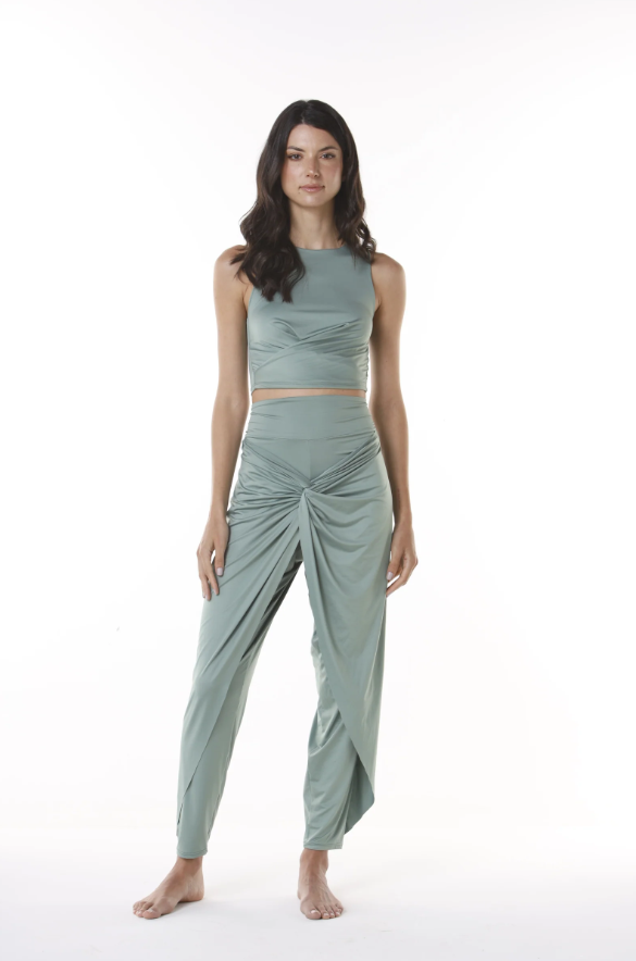 Pantalón Harem Con Nudo