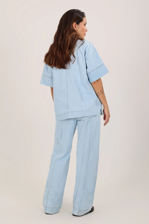 Pantalón ⁠⁠Go-To Denim Claro