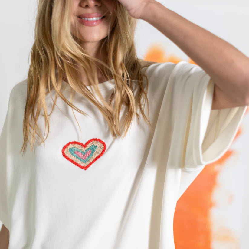 Camiseta Libertad Marfil