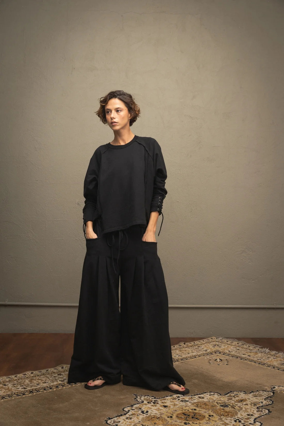 Pantalón Sudadera Negra
