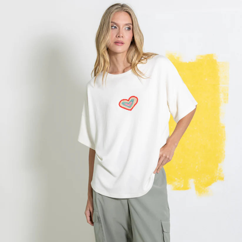 Camiseta Libertad Marfil