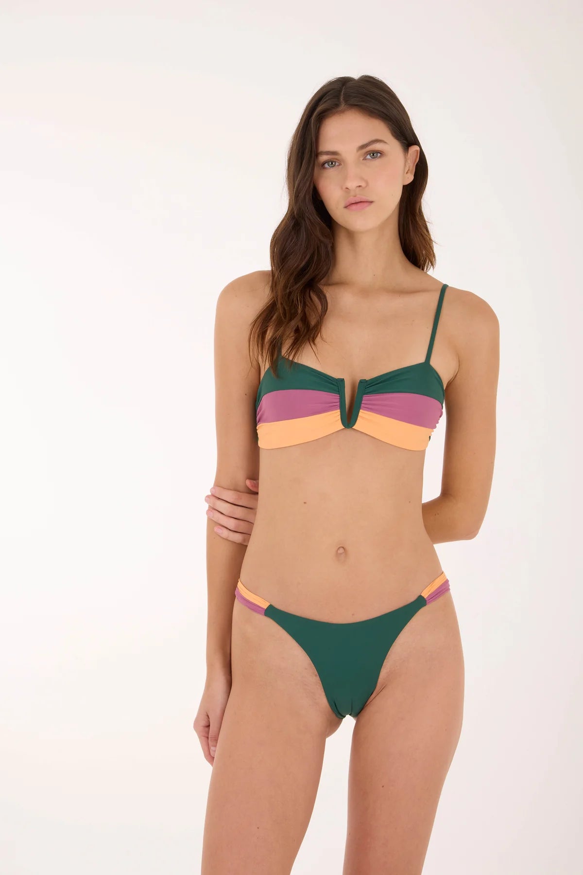 Tessa Top & Bold Bottom Emerald Color Blend