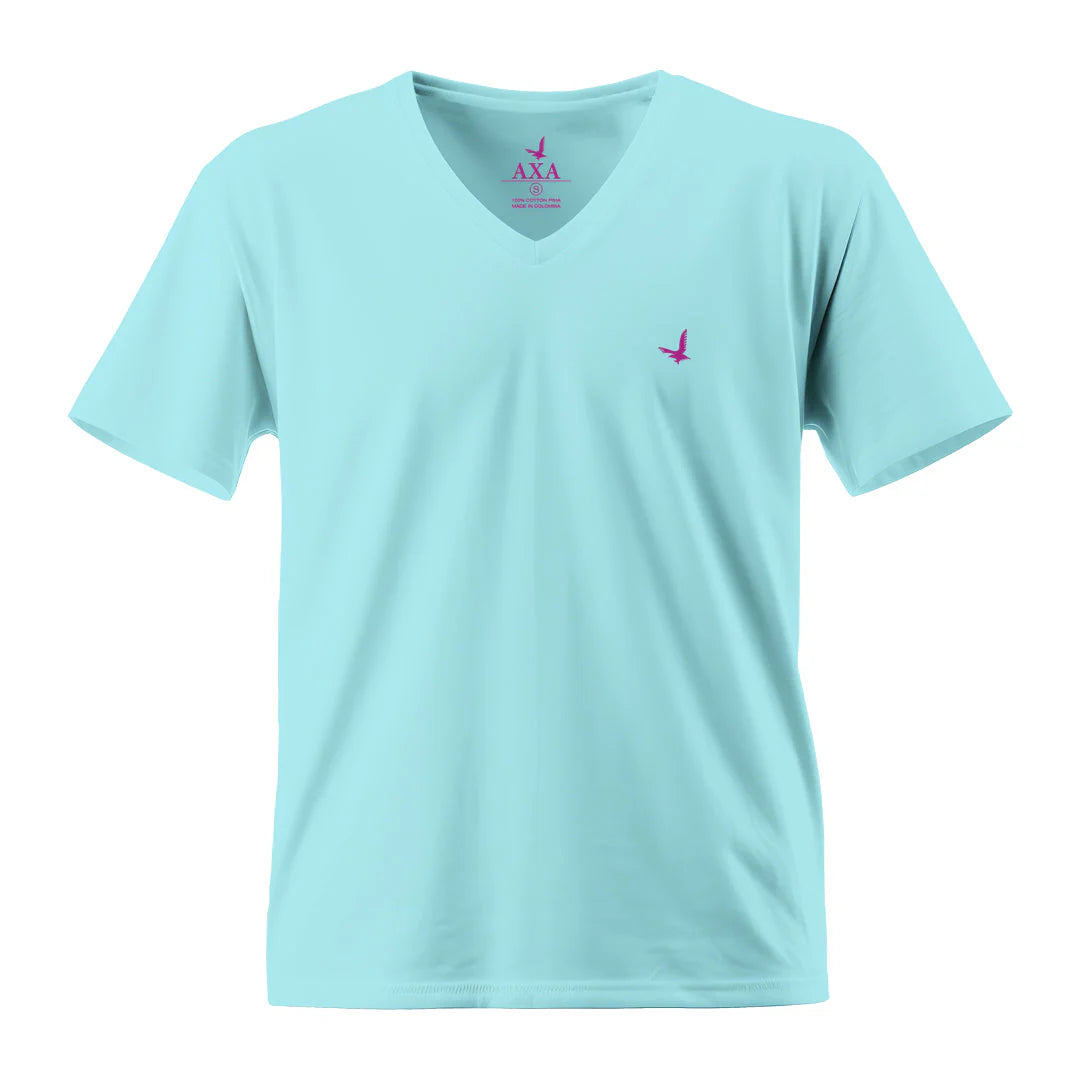 Camiseta Hombre Cuello V Algodón