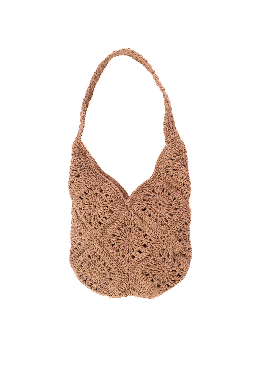 Beach Bag Crochet Chocolate
