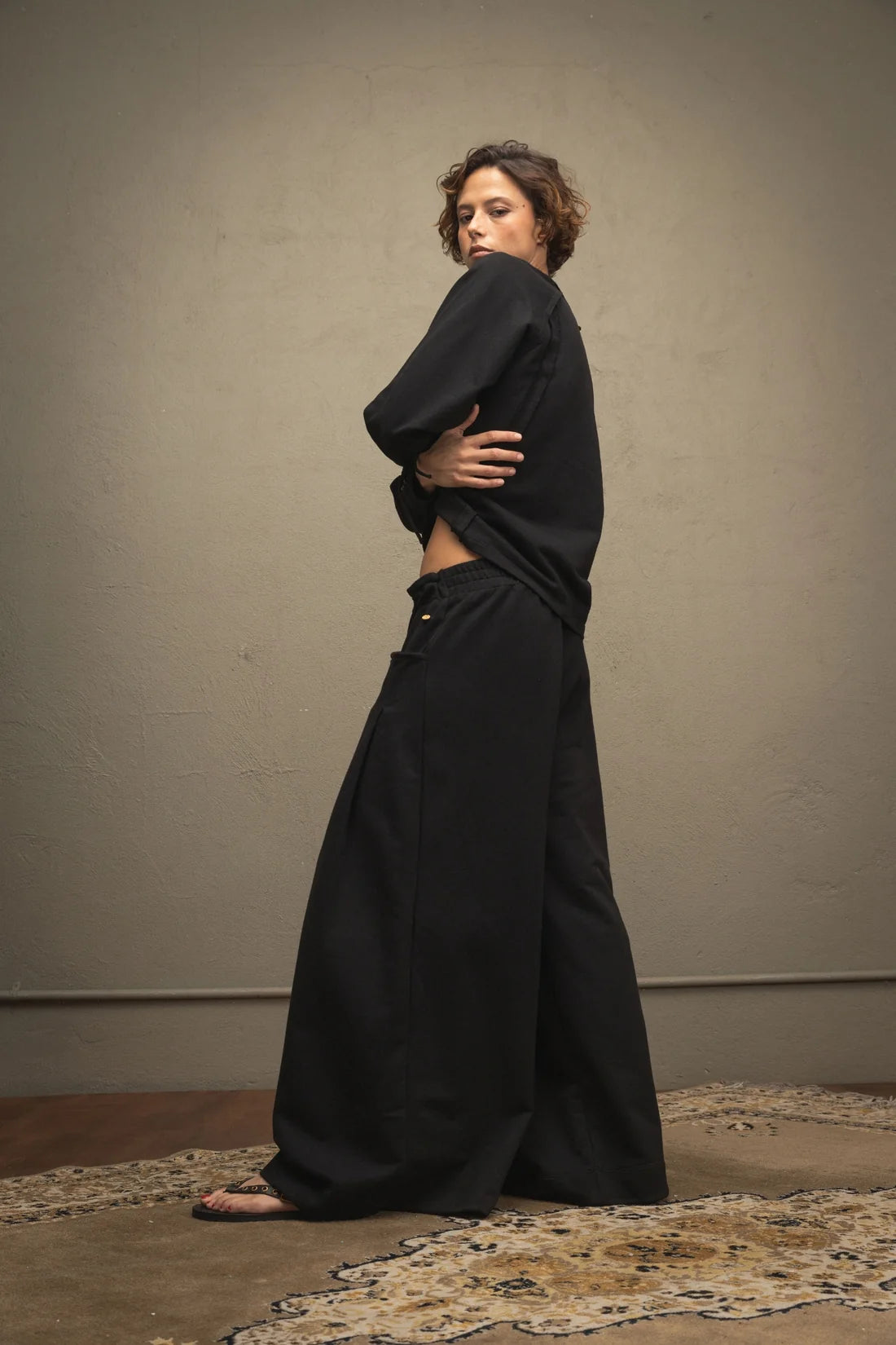 Pantalón Sudadera Negra