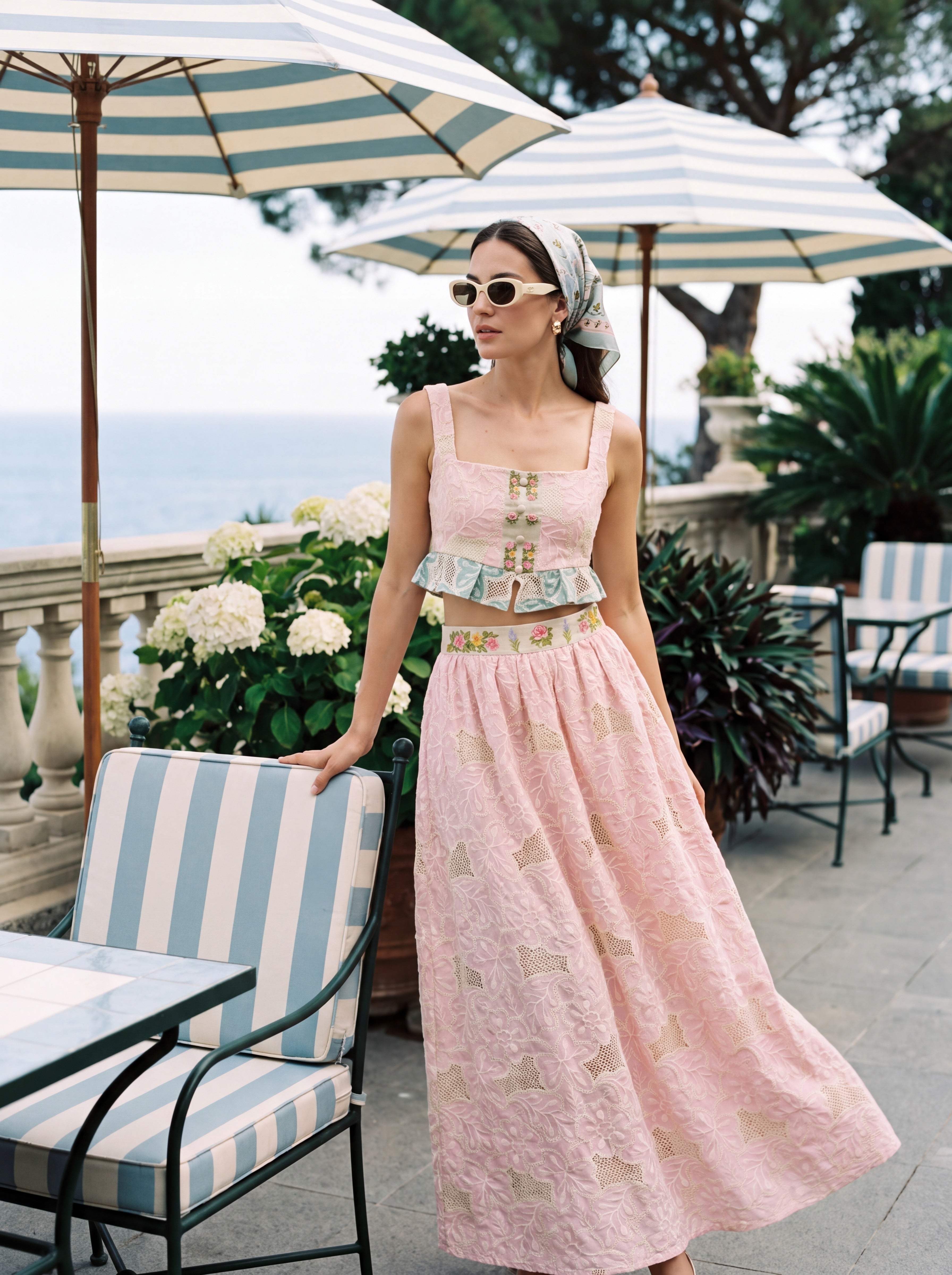 Falda Coral Primavera